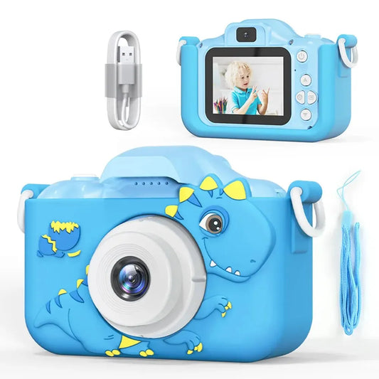 Fotocamera Digitale per Bambini 1080P HD – Mini Fotocamera Giocattolo con Zoom 8x, Doppia Fotocamera, Regalo Compleanno per Ragazzi e Ragazze, Giocattolo Educativo per Fotografia Indoor e Outdoor