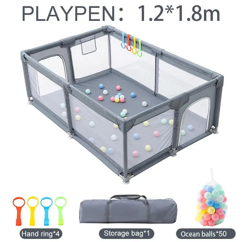 Recinto Box per Bambini con Palline - Area Giochi Sicura per Bambini 0-6 Anni, Arredo Infantile