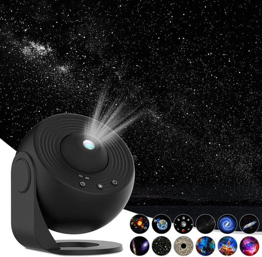 Proiettore Planetario 12 in 1 con Effetto 4K HD - Lampada Proiettore Galassia Rotante 360°