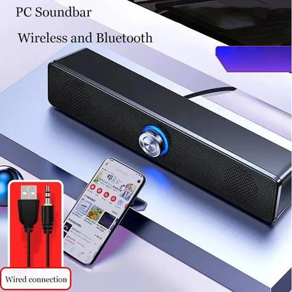 Altoparlante Surround Bluetooth 4D  Soundbar Home Theater con Subwoofer - Bassi Potenti