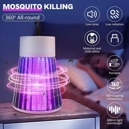 1 lampada antizanzare elettrica impermeabile, due in uno, per uso esterno in camera da letto: uccide tarme, vespe, moscerini e altro ancora!