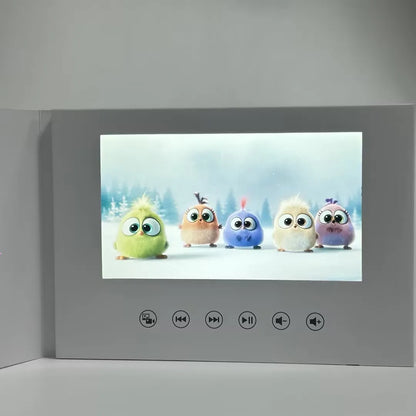 Biglietto Invito Digitale con Schermo LCD 7 Pollici - Carica Video, Foto e Musica per Matrimoni, Compleanni e Occasioni Speciali