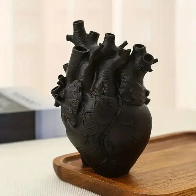 Vaso a Forma di Cuore in Resina - Elegante Decorazione per Piante e Fiori