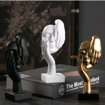 Statuetta astratta in resina, ornamenti da tavolo, statuette, sculture, personaggi, luci nordiche, artigianato d'arte, ufficio, arredamento per la casa