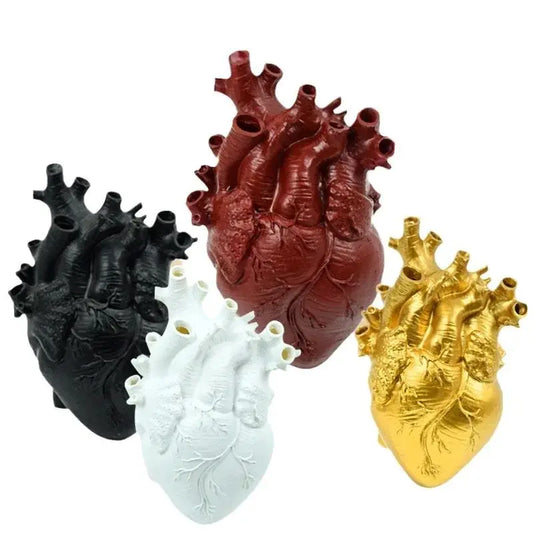 Vaso a Forma di Cuore in Resina - Elegante Decorazione per Piante e Fiori