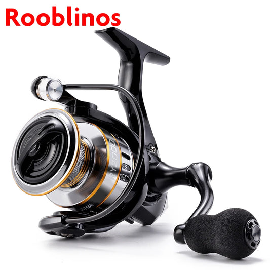 ROOBLINOS RY Mulinelli da spinning Mulinello da pesca in acqua salata e dolce Telaio in metallo ultraleggero Mulinelli da pesca lisci e resistenti ad alta velocità