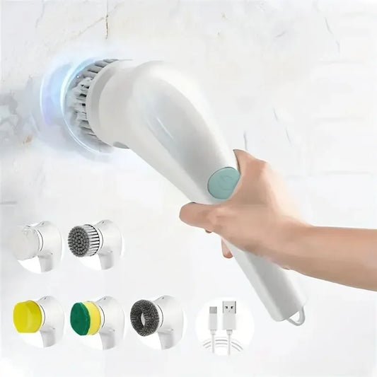 Pulitore Elettrico Multifunzione 5 in 1 per Cucina e Bagno