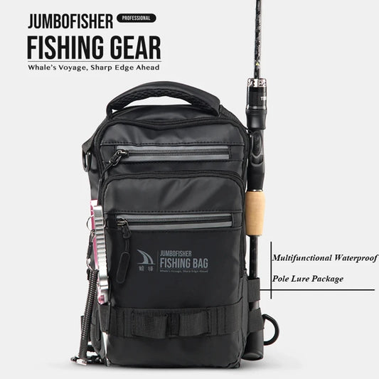 Borsa da pesca, attrezzatura da pesca, zaino, scatola per attrezzatura da pesca tattica leggera, borsa multifunzionale, borsa da pesca per esterni
