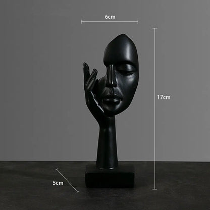Statuetta astratta in resina, ornamenti da tavolo, statuette, sculture, personaggi, luci nordiche, artigianato d'arte, ufficio, arredamento per la casa
